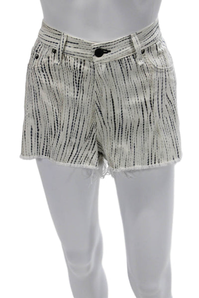 Rag & Bone Jean Unisex White Striped Beach Shorts Size 31