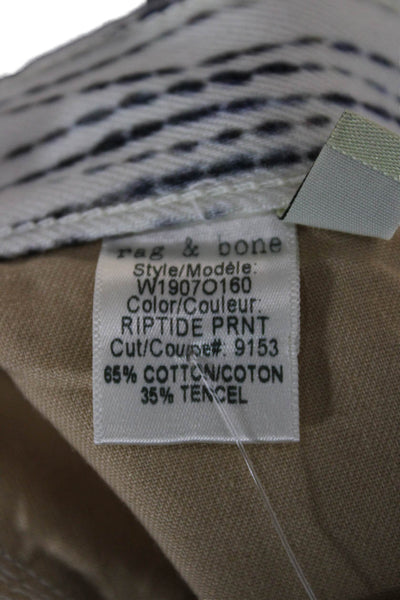 Rag & Bone Jean Unisex White Striped Beach Shorts Size 31