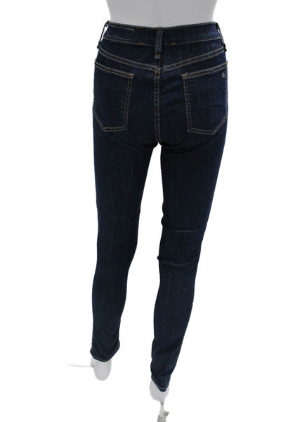 Rag & Bone Jean Womens Skinny Jeggings Dark Blue Size 27
