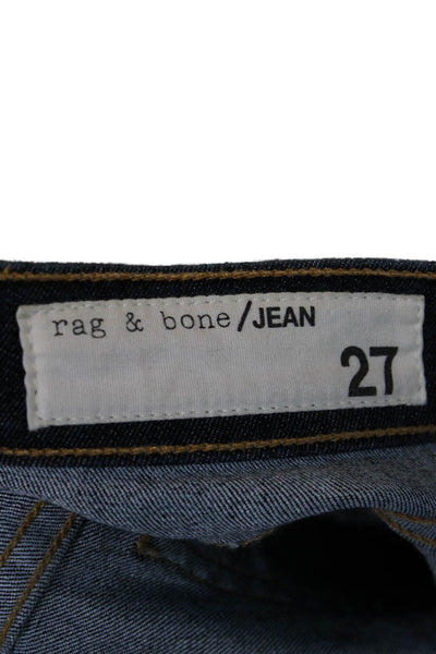 Rag & Bone Jean Womens Skinny Jeggings Dark Blue Size 27