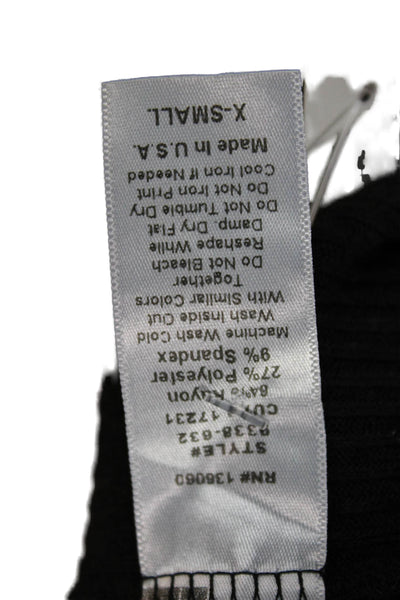 Project Social T Women Bodycon Tank Dress Black Sleeveless Knee Length Size XS
