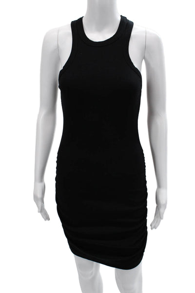 Sundry Womens Bodycon Tank Dress Black Sleeveless High Neck Size S