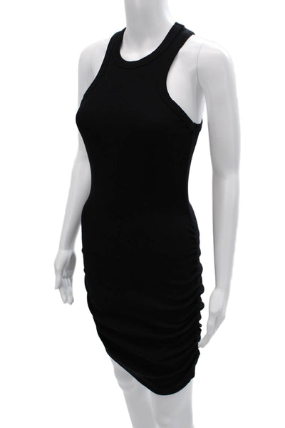 Sundry Womens Bodycon Tank Dress Black Sleeveless High Neck Size S