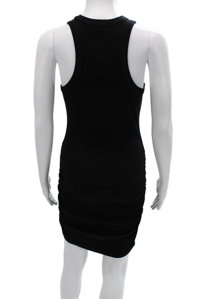 Sundry Womens Bodycon Tank Dress Black Sleeveless High Neck Size S