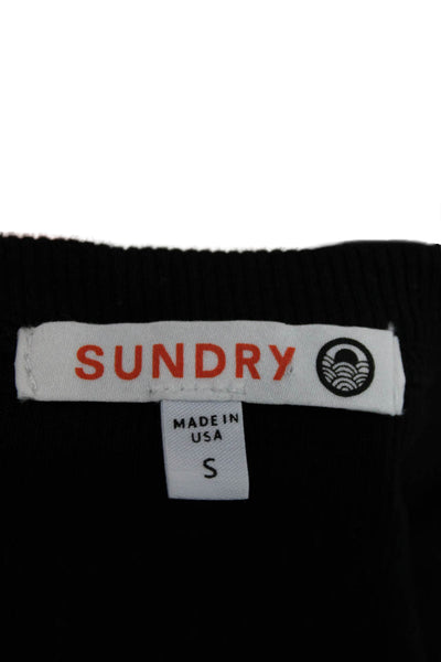 Sundry Womens Bodycon Tank Dress Black Sleeveless High Neck Size S
