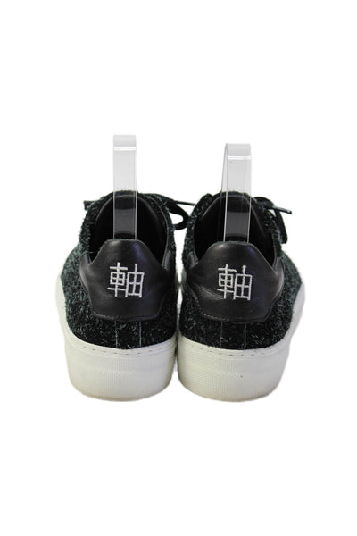 Axel Arigato Womens Platform Lace Up Low Top Sneakers Black Size 6.5
