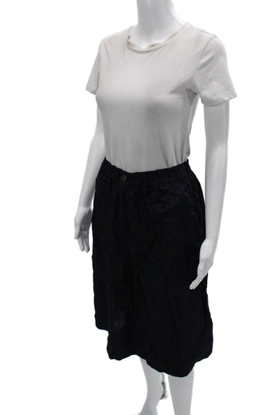 Proenza Schouler White Label Women A-Line Dark Blue Viscose Skirt Size 6