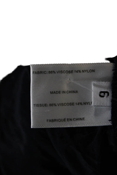 Proenza Schouler White Label Women A-Line Dark Blue Viscose Skirt Size 6