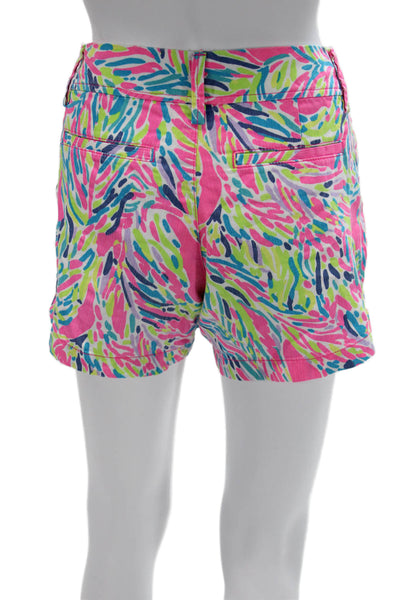 Lilly Pulitzer Unisex Chino Shorts Blue Cotton Size 2