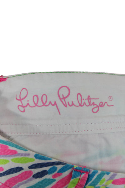 Lilly Pulitzer Unisex Chino Shorts Blue Cotton Size 2