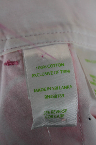 Lilly Pulitzer Unisex Chino Paisley Pink Shorts Size 0