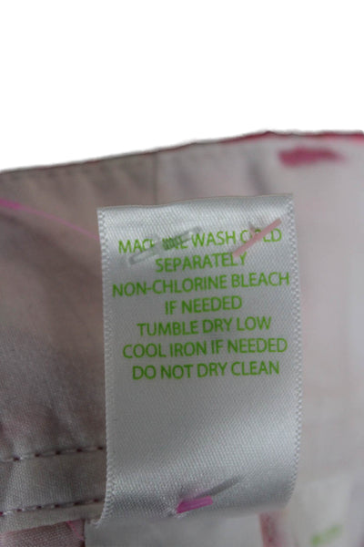 Lilly Pulitzer Unisex Chino Paisley Pink Shorts Size 0