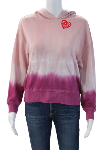 Wildfox Womens Pullover Hoodie Pink Long Sleeve Size XS