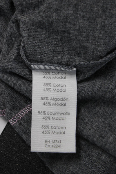 PJ Salvage Womens Basic Sleeveless Tank Gray Dog Graphic Crew Neck Size XS