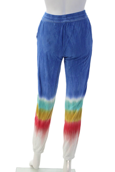 PJ Salvage Women Blue Jogger Sweatpants Drawstring Rayon Size XS