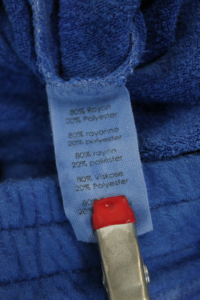 PJ Salvage Women Blue Jogger Sweatpants Drawstring Rayon Size XS