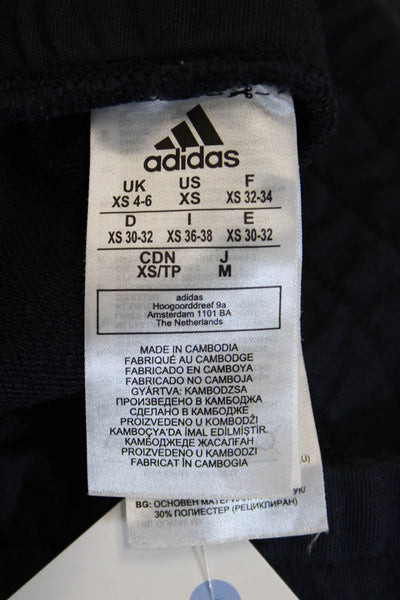 Adidas Unisex Dark Blue Sweat Shorts Sports Solid Size XS