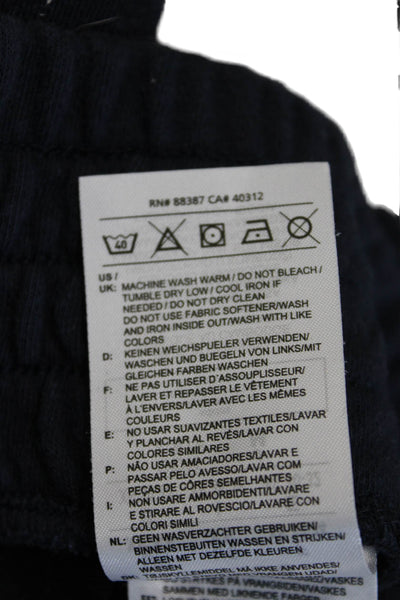 Adidas Unisex Dark Blue Sweat Shorts Sports Solid Size XS