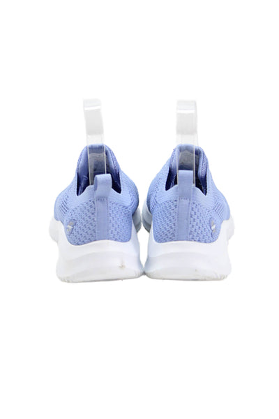 Sketchers Womens Mesh Slip On Elastic Lace Athletic Sneakers Blue Size 5