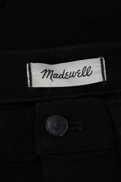 Madewell Women Skinny Black High Rise Jeans Cotton Blend Size 26