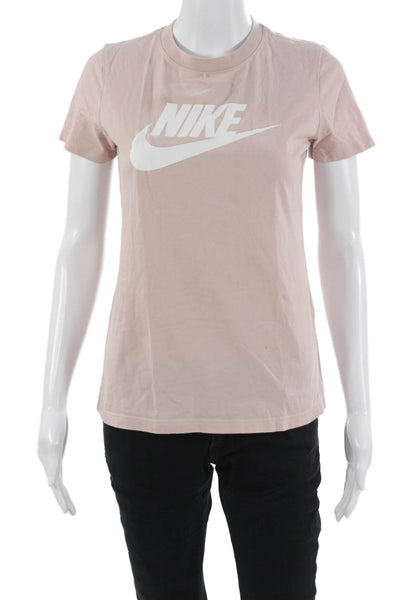 Nike Womens Basic Graphic Cotton Crew Neck Short Sleeve T-Shirt Size S