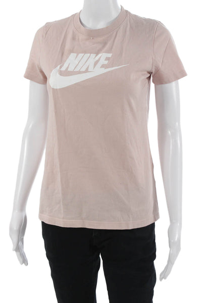 Nike Womens Basic Graphic Cotton Crew Neck Short Sleeve T-Shirt Size S