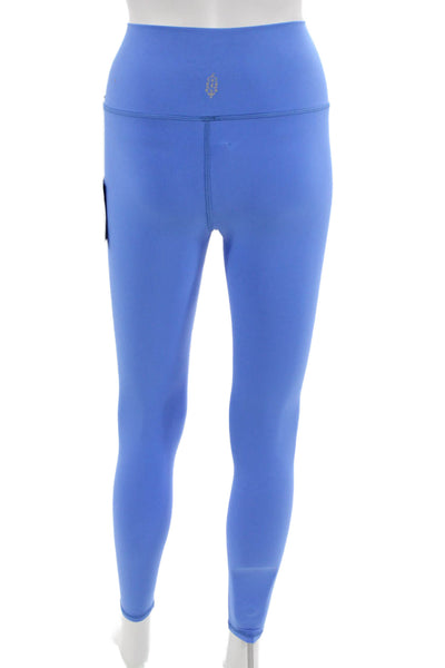 FP Movement Women Ankle Leggings Blue Nylon Blend Size XS Petite