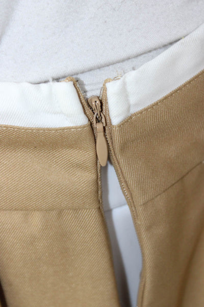 Lioness Womens Pleated Mini Skirt Beige 70% Polyester 30% Viscose Size XS