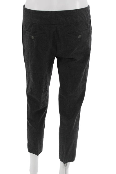 Vince Womens Ankle Cropped Dress Pants Dark Gray Virgin Wool Size 4