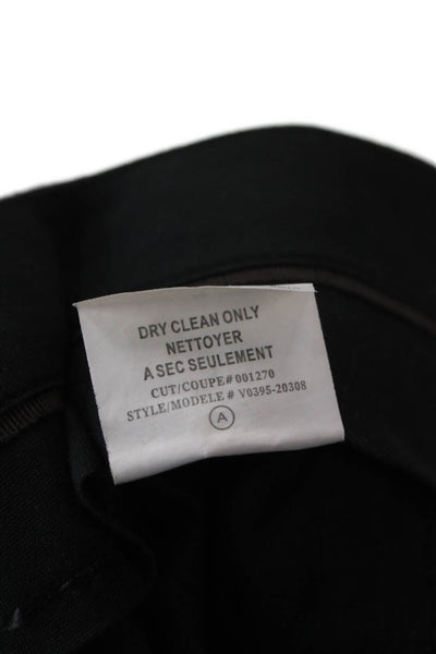 Vince Womens Ankle Cropped Dress Pants Dark Gray Virgin Wool Size 4