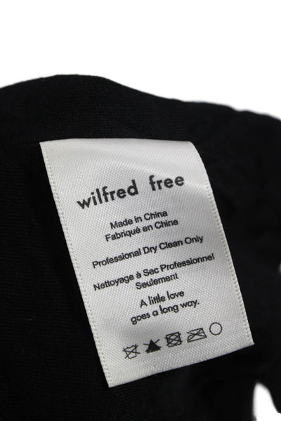 Wilfred Free Women Cropped Camisole Black V Neck Rayon Boho Size XS