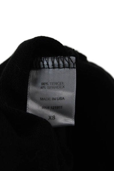 LNA Unisex Black Pullover Sweater Tencel Spandex Long Sleeve Grunge Size XS