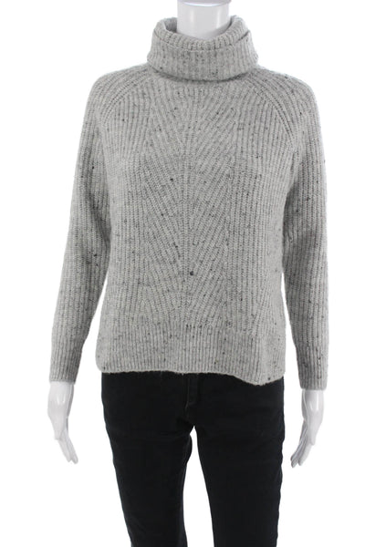 Madewell Unisex Turtleneck Pullover Sweater Gray Long Sleeve Size 2XS