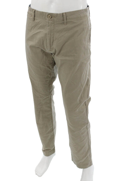 J Crew Mens Beige Chinos Size 36