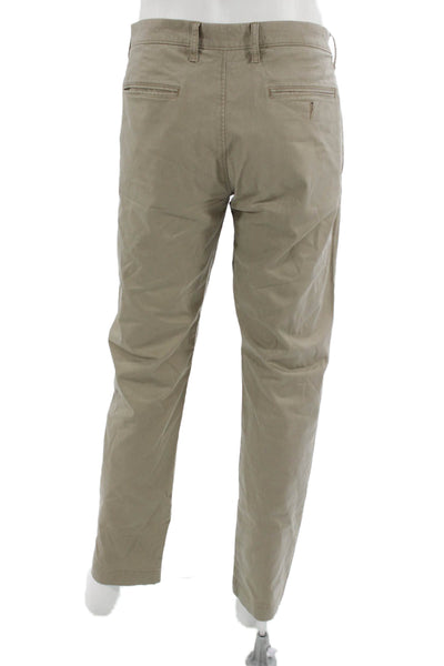 J Crew Mens Beige Chinos Size 36