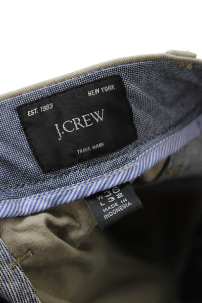 J Crew Mens Beige Chinos Size 36