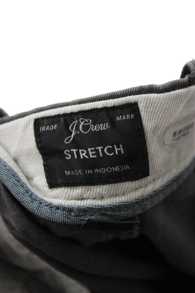 J Crew Mens Chino Pants Dark Gray Cotton Elastane Size 36
