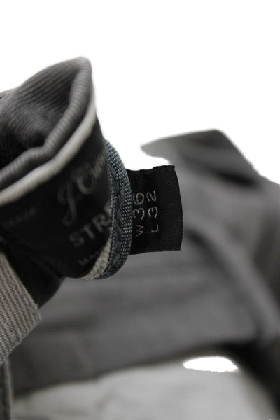 J Crew Mens Chino Pants Dark Gray Cotton Elastane Size 36