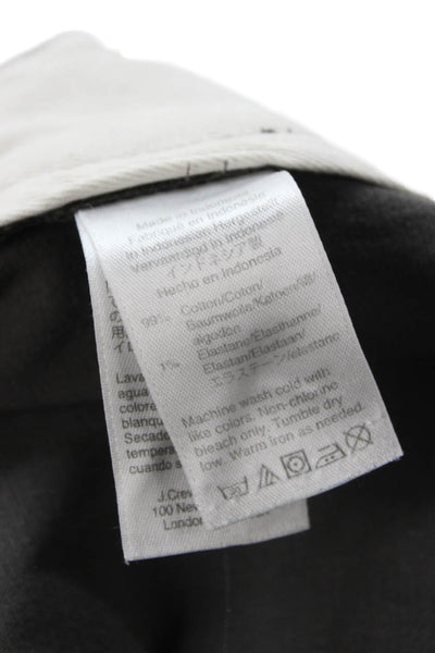 J Crew Mens Chino Pants Dark Gray Cotton Elastane Size 36