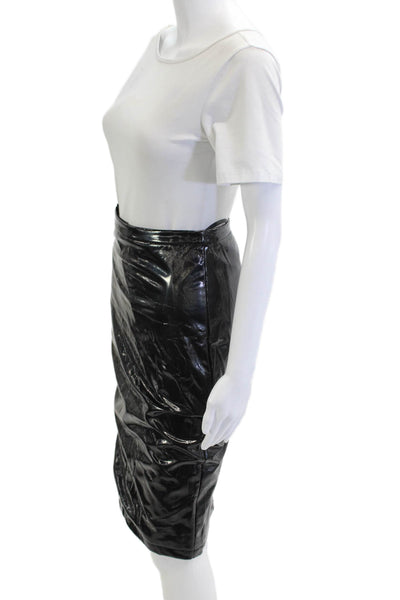 Gracia Womens Straight Pencil Skirt Black Size S