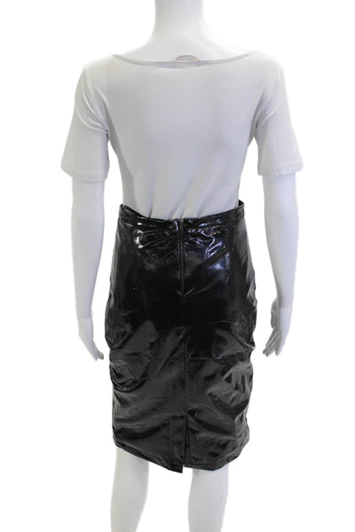 Gracia Womens Straight Pencil Skirt Black Size S