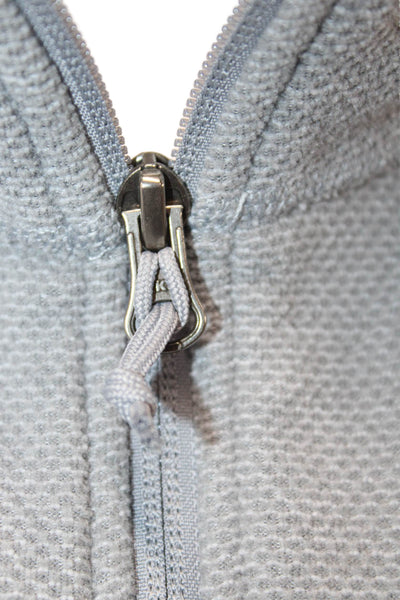 The North Face Unisex Gray Mock Neck Zip Pullover Sweatshirt Size M