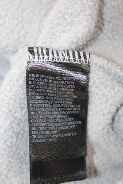 The North Face Unisex Gray Mock Neck Zip Pullover Sweatshirt Size M