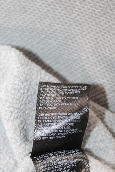 The North Face Unisex Gray Mock Neck Zip Pullover Sweatshirt Size M