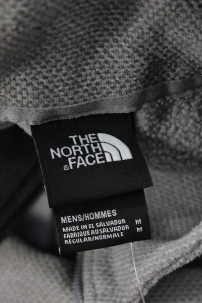 The North Face Unisex Gray Mock Neck Zip Pullover Sweatshirt Size M