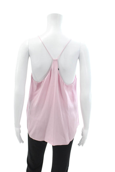 J Crew Womens Silk V-Neck Camisole Sleeveless Pink Solid Size 10