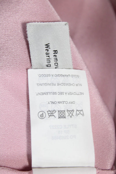 J Crew Womens Silk V-Neck Camisole Sleeveless Pink Solid Size 10