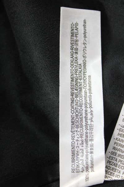 Zara Women Black Polyurethane Long Skirt Size XS