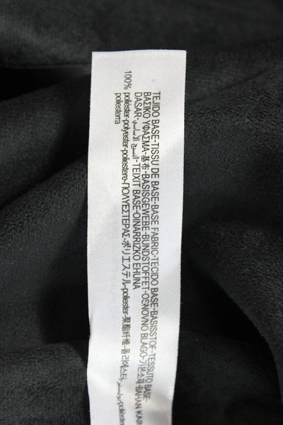 Zara Women Black Polyurethane Long Skirt Size XS