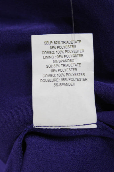 Ramy Brook Women Purple Long Sleeve Zip Blouse Size S